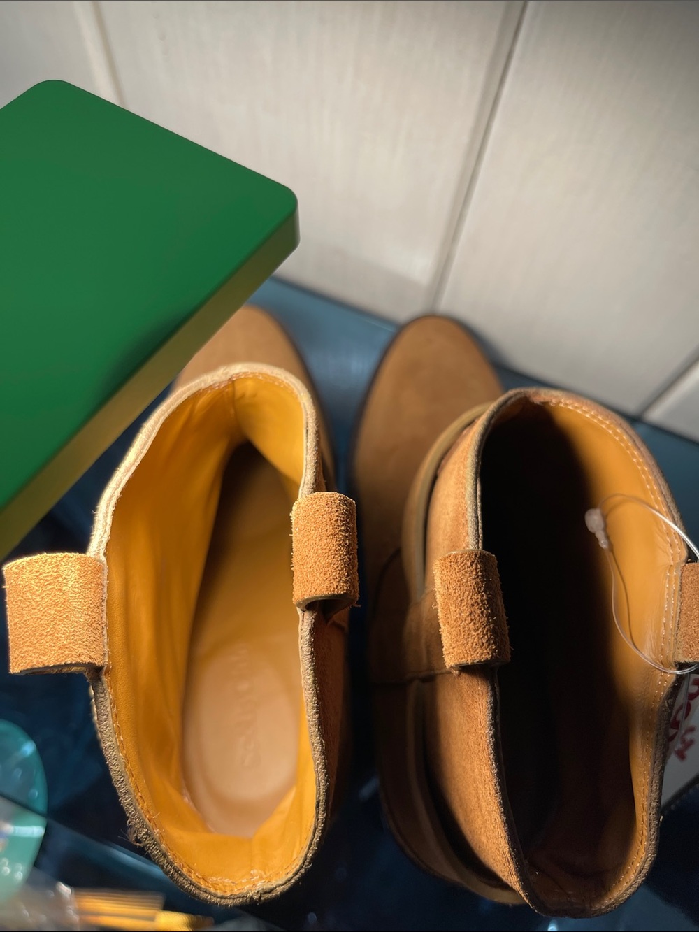 See By Chloe Chloé Hana Booties Brown Suede Ankle Booties Ring Detail NWOB 6 - Picture 2 of 9